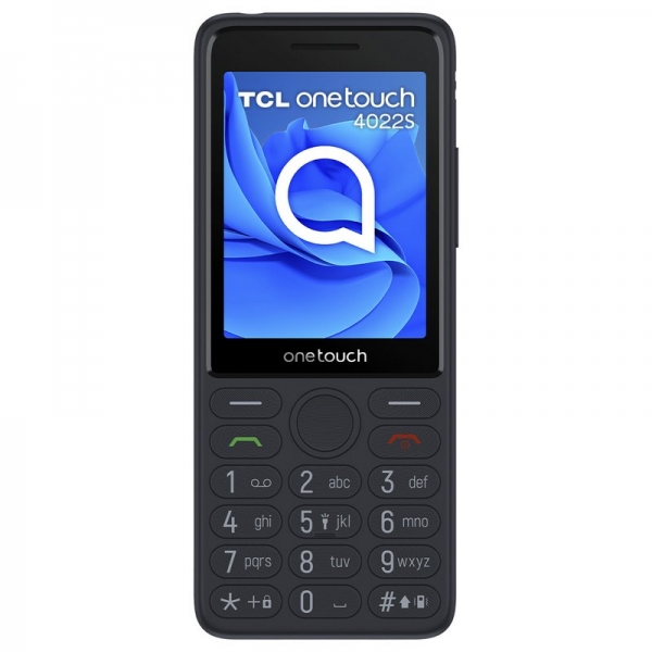 Téléphone portable TCL One Touch 4022s Écran 2,8" Bluetooth - Spécial Seniors - Base de chargement - Bouton SOS - Couleur Gris