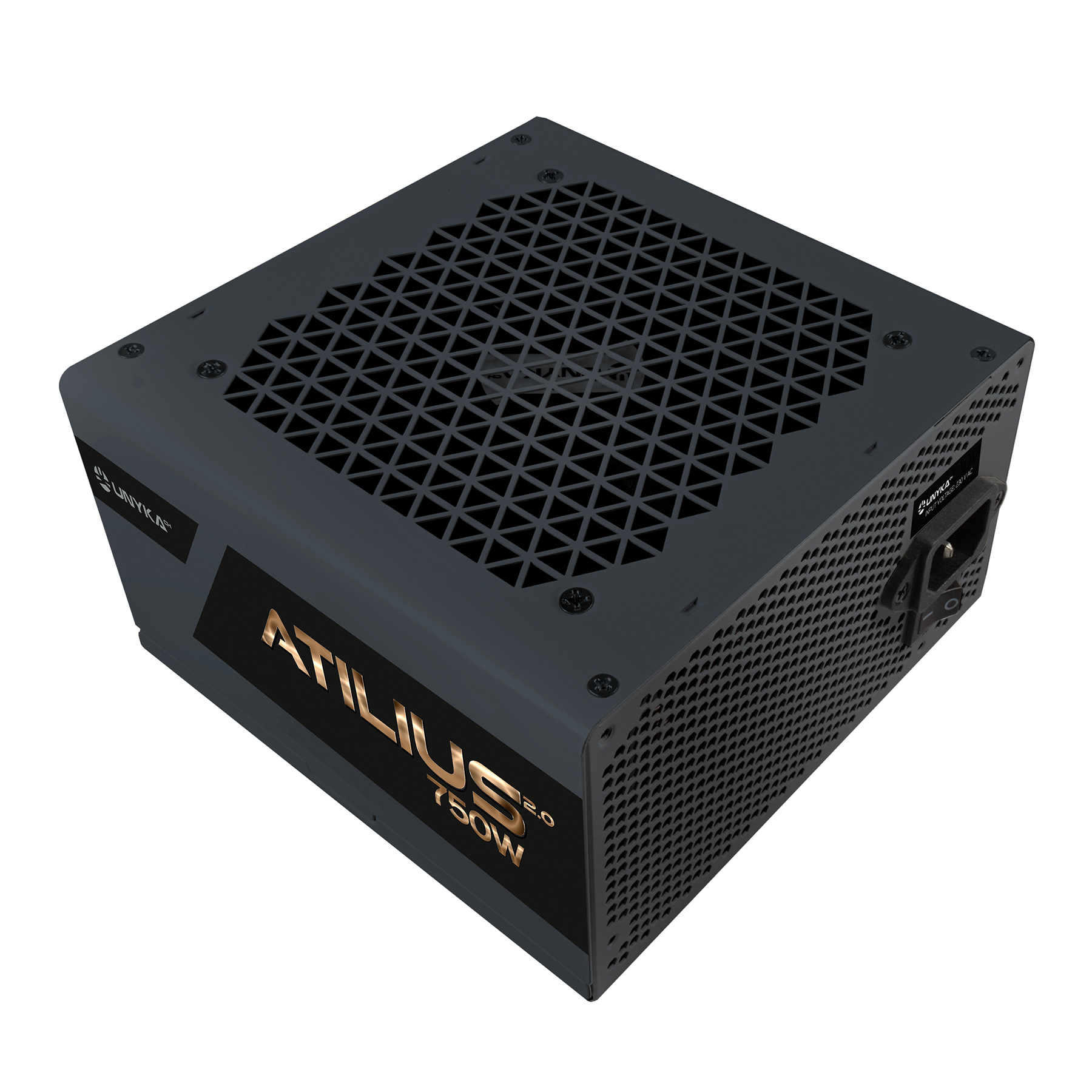 Unykach Atilius 2.0 Noir 750W 80 Plus Bronze Alimentation 750W ATX 2.3 - APFC - Ventilateur 120mm