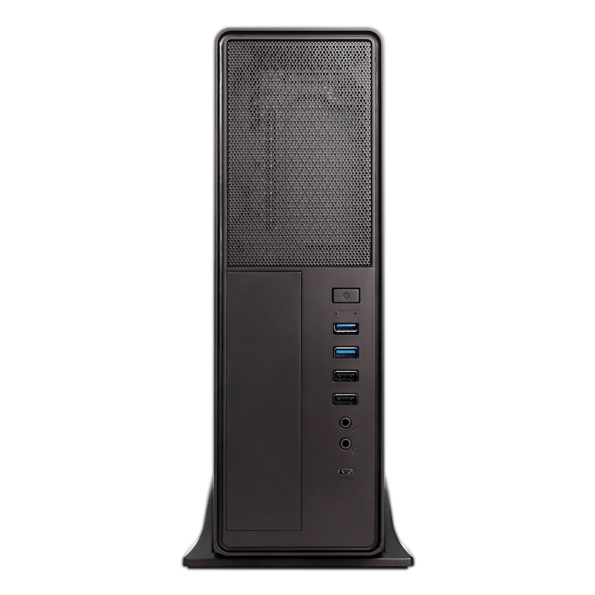 Unykach UK2010SE Boîtier tour MicroATX - Alimentation 450 W incluse - Taille de disque prise en charge 3,5", 2,5" - USB-A 3.2, USB-C 3.2 et audio