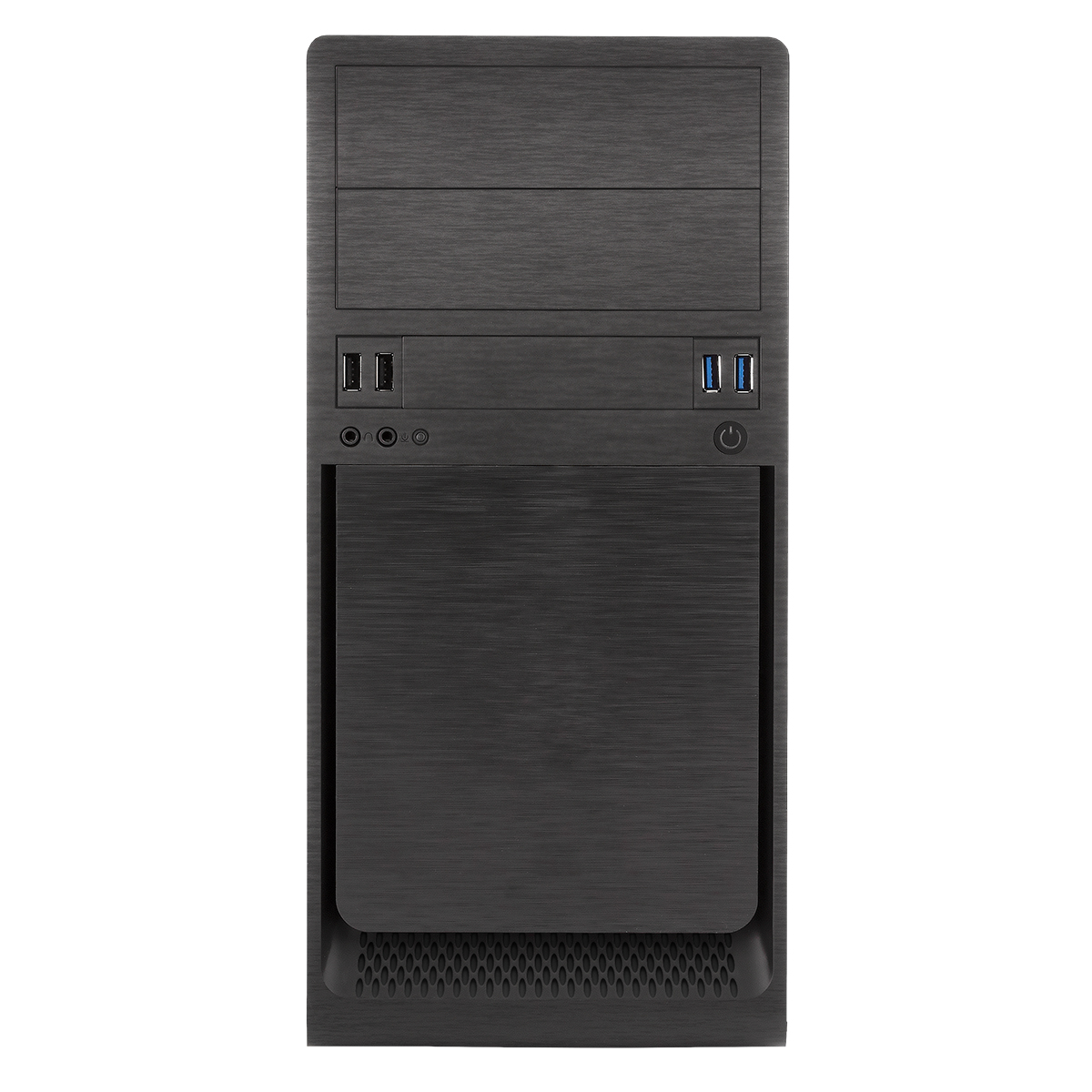 Unykach UK6023 U3 Boîtier tour MicroATX - Alimentation 500 W incluse - Taille de disque prise en charge 3,5", 2,5" - USB-A 3.2/2.0 et audio