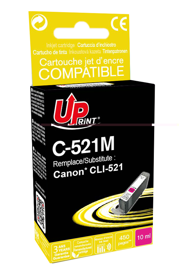 Cartouche encre UPrint compatible CANON CLI-521M magenta