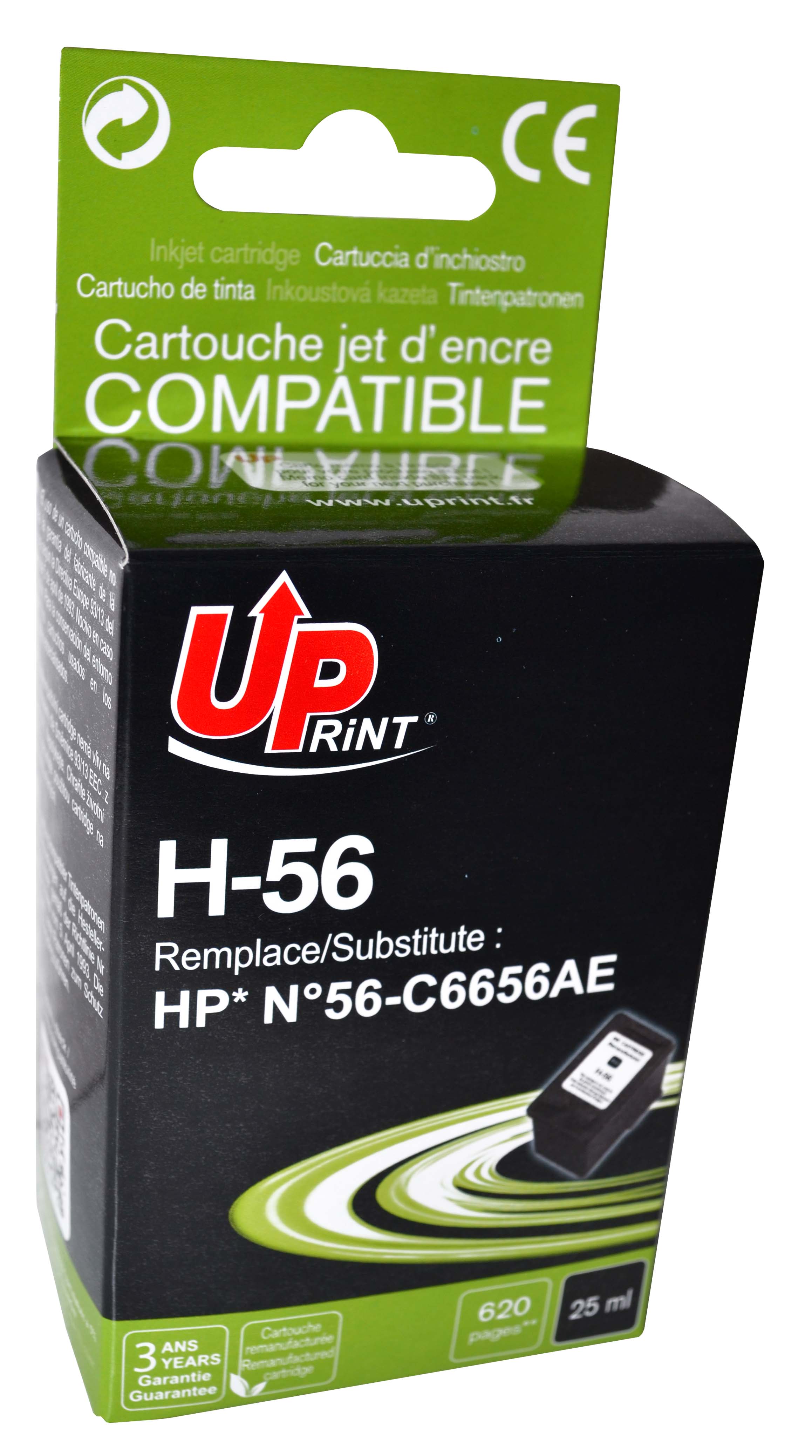 Obtenir les derniers Cartouche D'encre HP 56 Black Compatible du