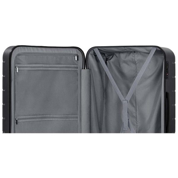 Valise à roulettes Xiaomi Classic Pro 104L - Roues pivotantes - Poignée télescopique verticale et poignée horizontale - Serrure à code TSA - Serrure anti-éclatement - Couleur gris