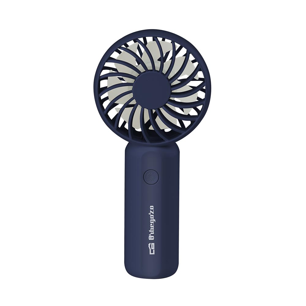 Ventilateur à Main Rafraîchissant Orbegozo HF 2100 - 3 Vitesses de Ventilation - Puissant et Compact - Léger - Connexion USB-C - Batterie Lithium 1200mAH - Ruban de Suspension