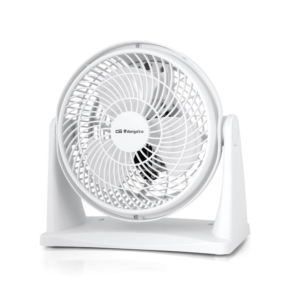 Ventilateur Box Orbegozo BF 0128 - Rafraîchissez votre espace avec confort et polyvalence - Table et mur 2 en 1 - Pales 23 cm - Puissance 30 W - Tête réglable - Poignée de transport - 2 vitesses