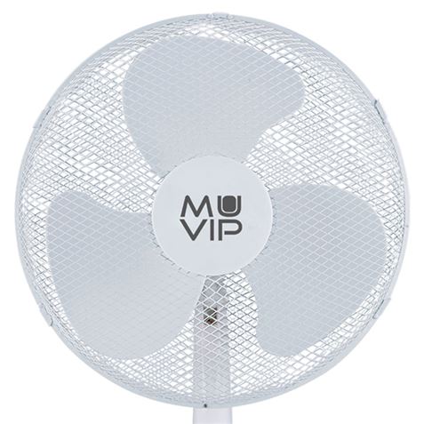 Ventilateur de Bureau Muvip - 50W - 3 Vitesses - Couleur Blanc