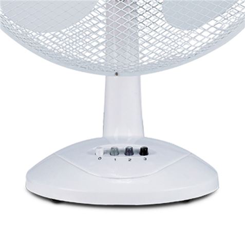 Ventilateur de Bureau Muvip - 50W - 3 Vitesses - Couleur Blanc