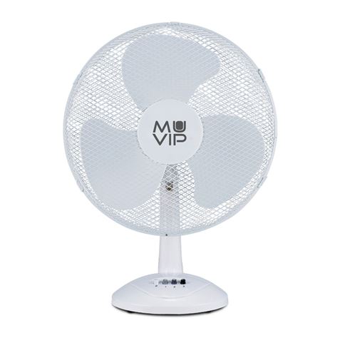 Ventilateur de Bureau Muvip - 50W - 3 Vitesses - Couleur Blanc