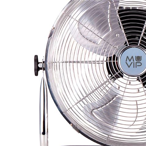 Ventilateur de Sol Industriel Muvip - 55W - 3 Vitesses - Couleur Argent