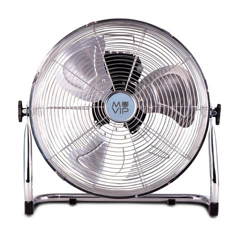 Ventilateur de Sol Industriel Muvip - 55W - 3 Vitesses - Couleur Argent