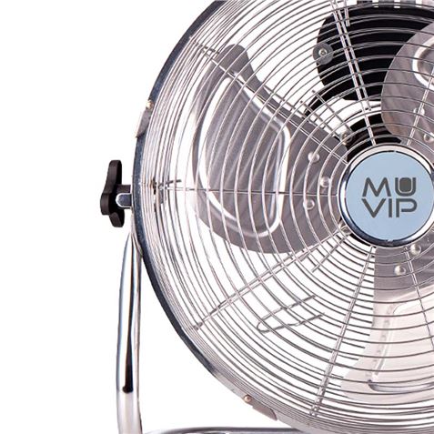 Ventilateur de Sol Industriel Muvip - 80W - 3 Vitesses - Couleur Argent