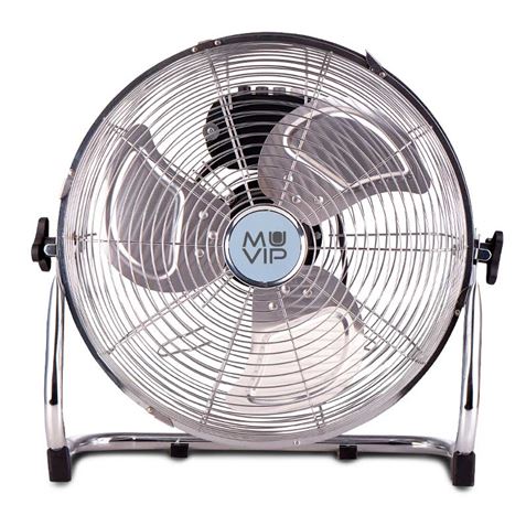 Ventilateur de Sol Industriel Muvip - 80W - 3 Vitesses - Couleur Argent