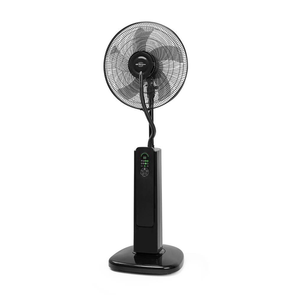 Ventilateur Nébuliseur Orbegozo SFA 7500 - Puissant et Silencieux - 9 Vitesses et 3 Modes de Ventilation - Fonction Nébuliseur Indépendant - Télécommande - Hauteur Réglable - Panneau LED