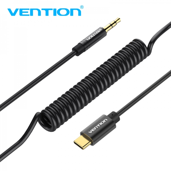 Vention Convertisseur Audio USB-C vers Jack 3.5 Mâle - 1m - Couleur Noir