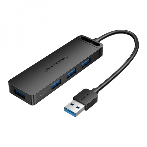 Vention HUB 4 en 1 USB 3.0 vers 4xUSB3.0/MicroUSB/PD - 0.5m - Couleur Noir