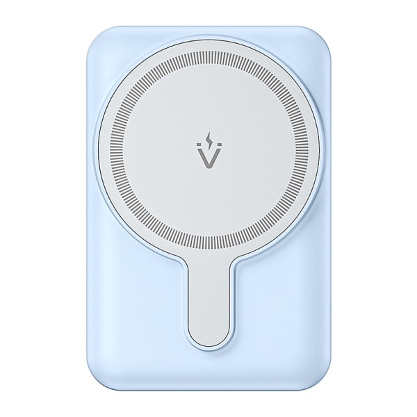 Vention PowerBank 5000mAh Magnétique Sans Fil - Double USB-C - Charge Rapide 20W - Écran Lumineux - Couleur Bleu