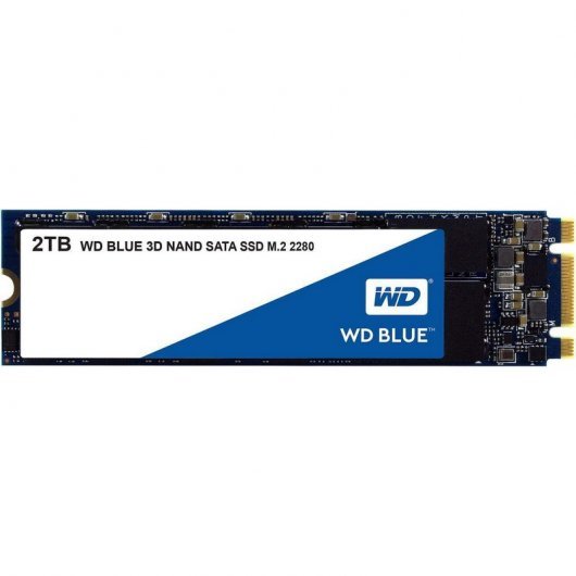 WD Blue Disque dur SSD 2,5" 2 To M2 3D NAND SATA III