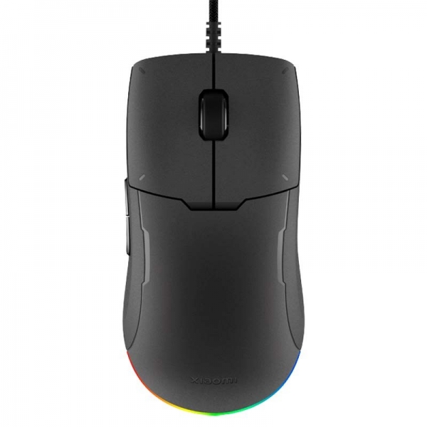 Xiaomi Gaming Mouse Lite USB Gaming Mouse 6200dpi - Boutons dorés TTC - Éclairage RGB - Câble tressé 2m - Utilisation droitier - Couleur Noir