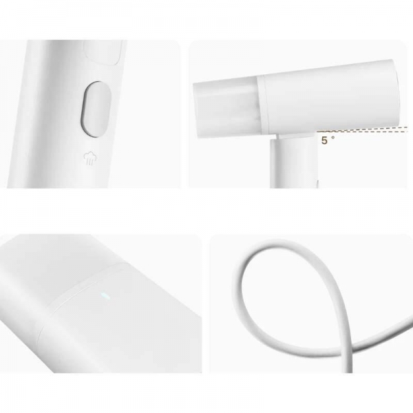 Xiaomi Mini Défroisseur Vapeur 1300W - Léger et Pliable - Panneau en Aluminium Enduit de Céramique - Couleur Blanc