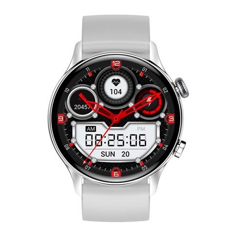 XO Smartwatch J4 1.36 IPS - Appels BT - Couleur Argent